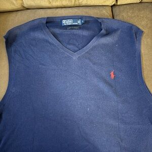 Ralph Lauren Dark Blue Knit Sweater Vest